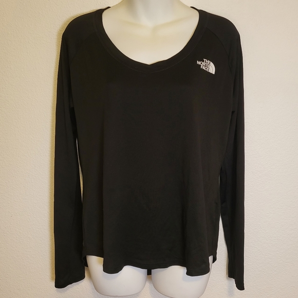 The North Face Tops - The North Face V-neck Long-Sleeve Shirt size Medium